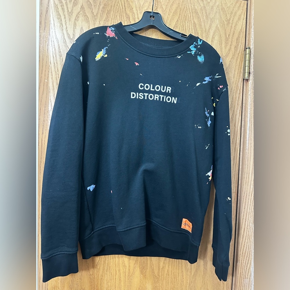 Zara Colour Distortion Crewneck Sweatshirt